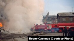 На месте авиакатастрофы в Иркутске-2