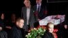 RUSSIA - Russian opposition leader Alexei Navalny and his wife Yulia pay their last respects to Lyudmila Alexeyeva, a Soviet-era dissident who became a symbol of resistance in modern-day Russia as a leading rights activist, in Moscow on December 11, 2018