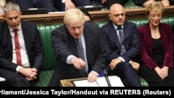 Борис Джонсон в парламенте 19 октября 2019 года. Фото: Reuters