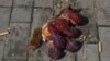 UKRAINE – A toy with blood stains on the platform after a Russian missile strike on the Kramatorsk railway station, which killed 59 people, including 5 children, and injured more than 100. Kramatorsk, April 8, 2022