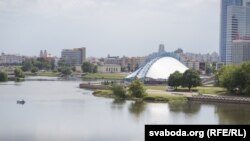 Набережная реки Свислочи в Минске