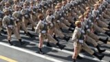 Военнослужащие иранских вооруженных сил на параде в День национальной армии в Тегеране, Иран, 22 сентября 2019 года