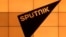 The logo of еру Russian news agency Sputnik