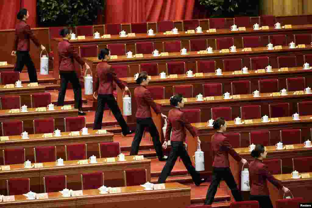 Подготовка к заседанию Народного политического консультативного совета Китая