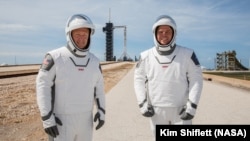 Астронавты Дуглас Хёрли и Роберт Бенкен. Фото: NASA