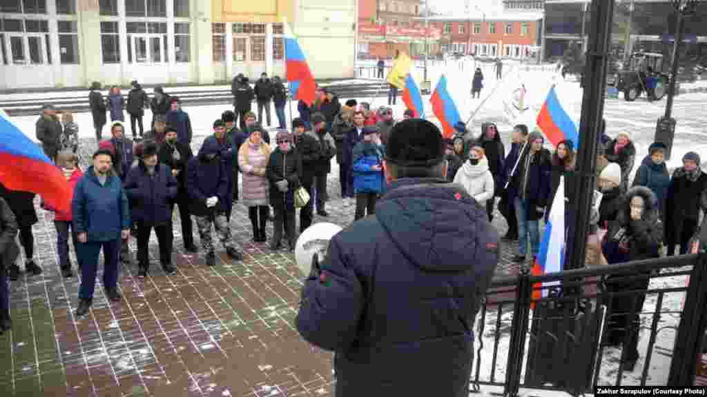 Митинг в память об убитом политике в Новосибирске