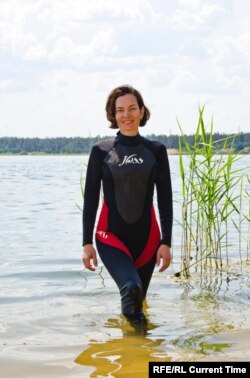 Maria Tabasova is a rescue diver for the volunteer group Dobrotvorets. Photo: Maria Tabasova archive