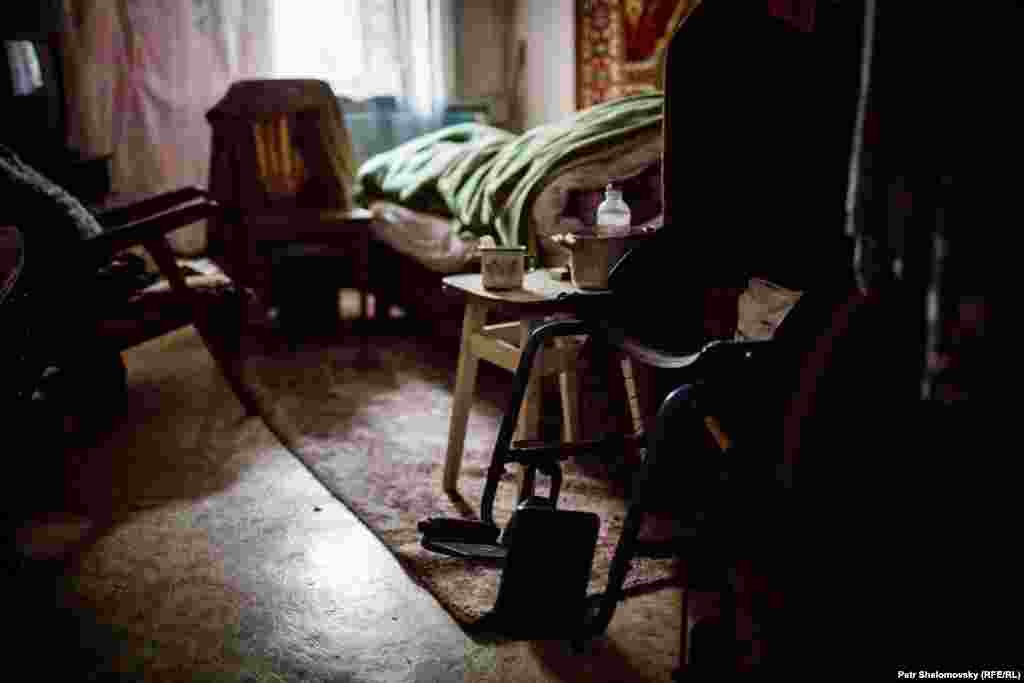 Местная жительница Мария, 81 года, Дебальцево, Донецкая область Украины. 3 февраля 2015