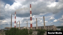 Луганская ТЭС в поселке Счастье