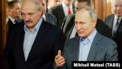 Встреча президента РФ Путина и президента Беларуси Лукашенко в Сочи 7 июля 2020 года