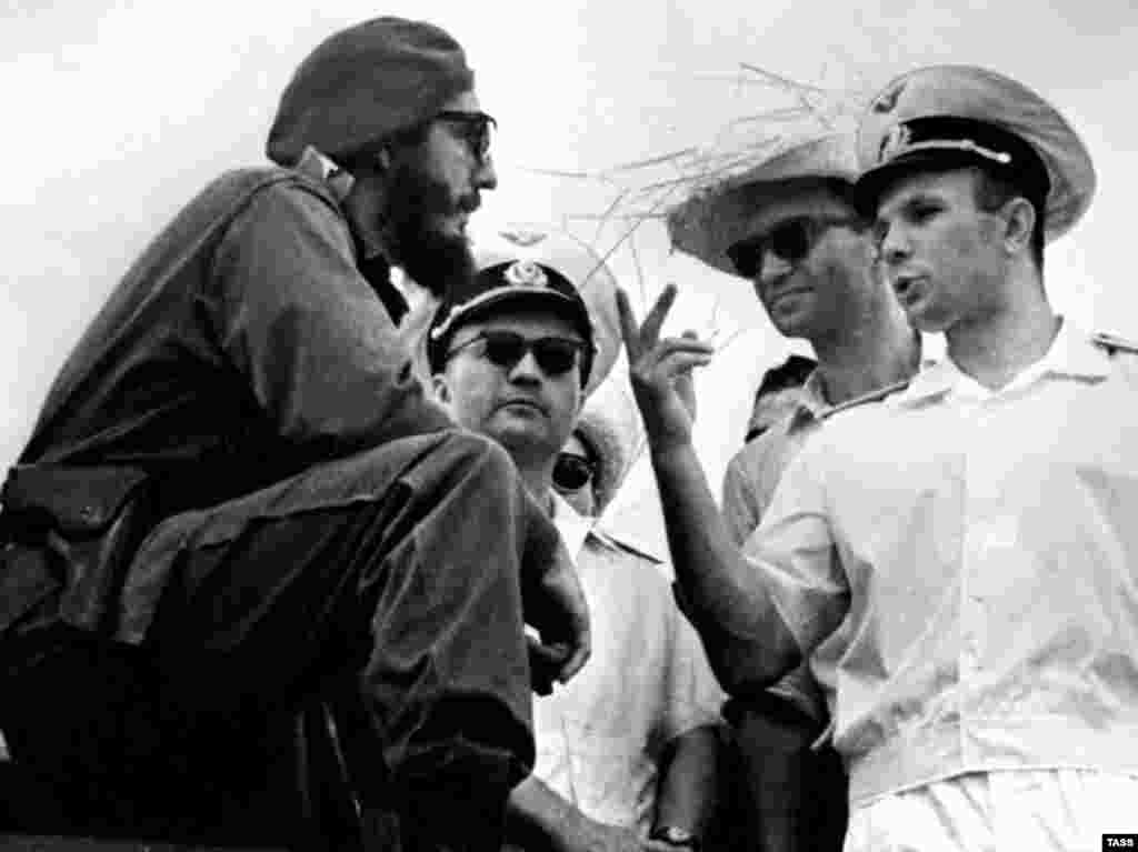 С Юрием Гагариным, Гавана, 23 июля 1961 года