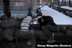 Бездомный в Омске, декабрь 2019 года. Фото: Reuters