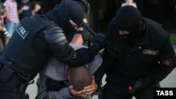 Задержание на акции протеста после объявления результатов выборов президента Беларуси в августе 2020 года
