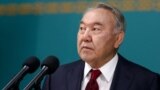 KAZAKHSTAN -- Kazakhstan's former president Nursultan Nazarbaev looks on after voting in presidential election in Nur-Sultan, June 9, 2019