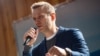 RUSSIA -- Opposition activist Aleksei Navalny makes remarks at a congress of his officially not registered political party Russia of the Future, in the Kaluga region, March 28, 2019
