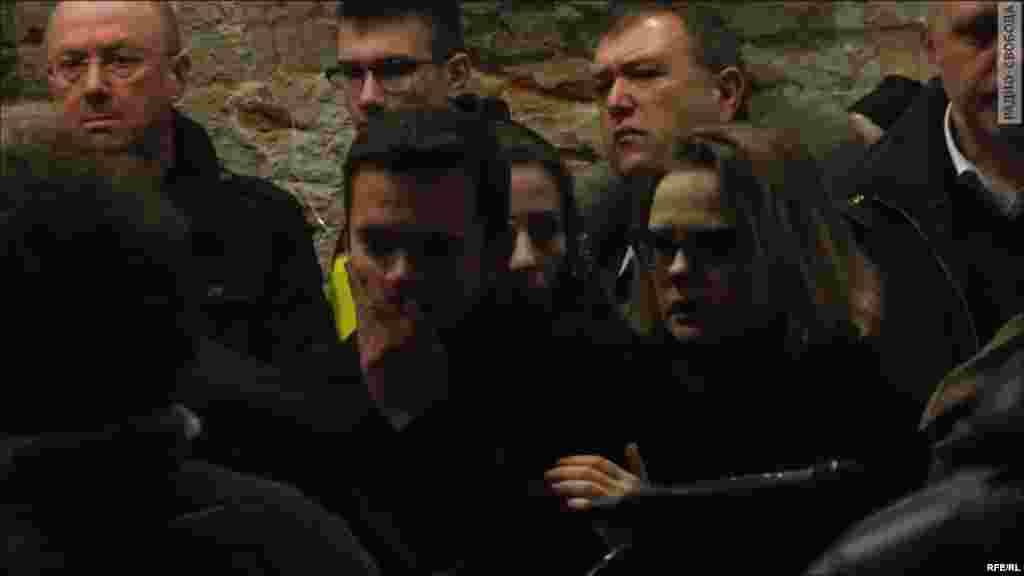 Илья Яшин&nbsp;​на церемонии прощания с Борисом Немцовым в Сахаровском Центре в Москве&nbsp;