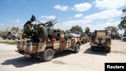 Военнослужащие Ливийской национальной армии под командованием Халифы Хафтара, 7 апреля 2019 года