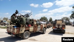Члены Ливийской национальной армии Халифы Хафтара в Бенгази, Ливия, 2019 год