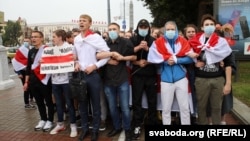 Студенческий протест в Минске 1 сентября 2020 года