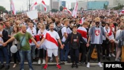 Акция протеста в Минске, 23 августа 2020 года