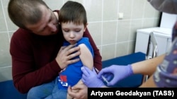 Вакцинация против кори в детской поликлинике в Москве, 2019 год. Фото: ТАСС
