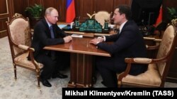 Глеб Никитин с Владимиром Путиным