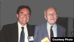 Петр Патрушев и академик Андрей Сахаров в Калифорнии в 1988 году