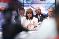 Патрисия Буллрич на пресс-конференции, посвященной "кокаиновому делу", 22 февраля 2018 года. Фото: EPA-EFE