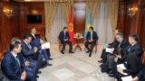 Armenia-Yerevan. The Prime Minister of Kyrgyzstan Sapar Isakov and the Prime Minister of Kazakhstan Bakhytzhan Sagintayev discussed the situation at the border. 24 October, 2017