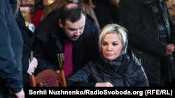 Вдова убитого Мария Максакова и Илья Пономарев, Киев 25 марта 2017