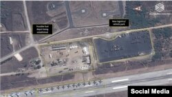 Спутниковые снимки российских самолетов в аэропорту Дамаска