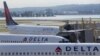 Самолеты авиакомпании Delta Air Lines в аэропорту Вашингтона