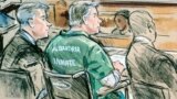 U.S. -- Former Trump's campaign manager Paul Manafort appears for sentencing in this court sketch in U.S. District Court in Alexandria, Virginia, March 7, 2019