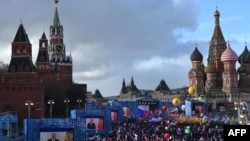 Прокремлевский митинг, посвященный аннексии Крыма, 18 марта 2016