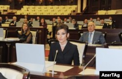 Мехрибан Алиева в парламенте