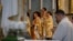 Belarus - Big Thursday at the Catholic Church of the Holy See in Hrodna. Hrodna, 9Apr2020