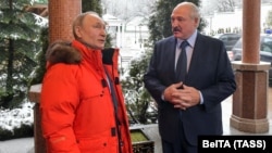 Александр Лукашенко с Владимиром Путиным