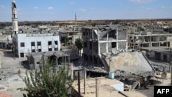 Разрушения в одном из городов провинции Хомс. 30 сентября 2015 года