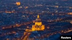 Вид на Париж с одного из беспилотников 