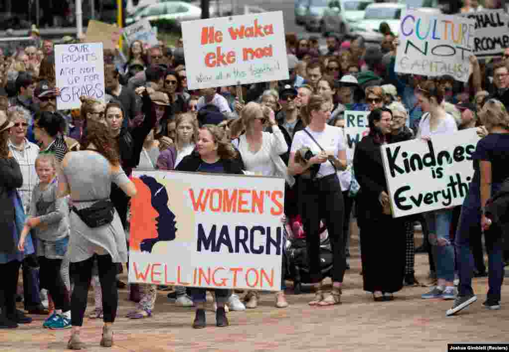 Марш женщин в Веллингтоне, Новая Зеландия