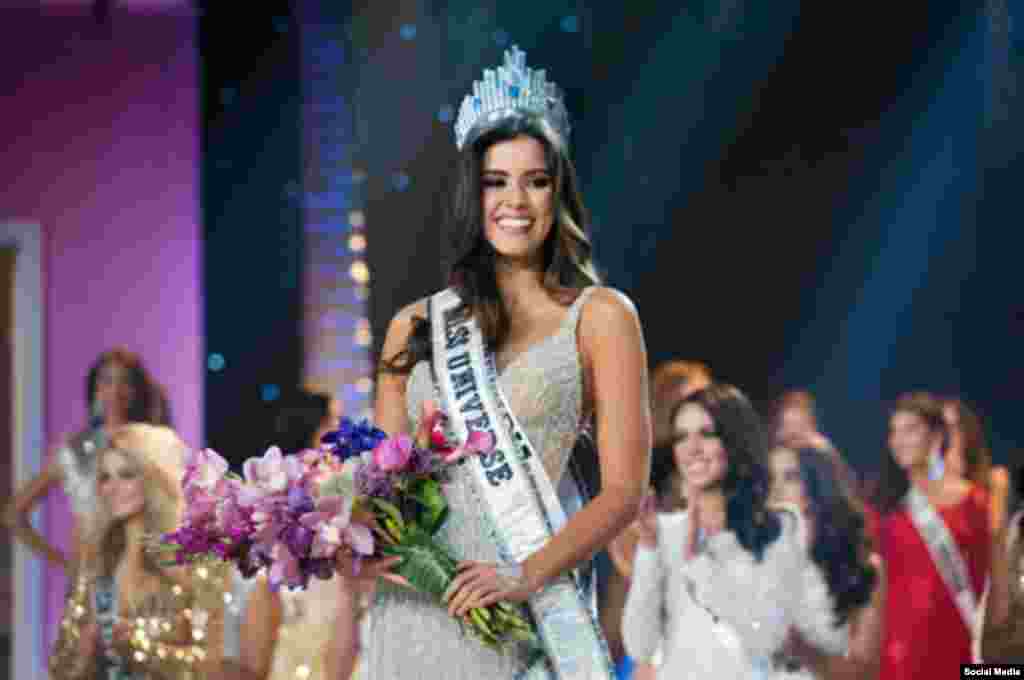 Паулин Вега (Колумбия), победительница конкурса &quot;Мисс Вселенная&quot;&nbsp;