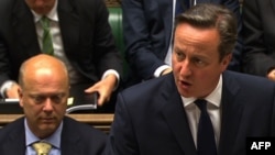 Дэвид Кэмерон выступает в Палате общин британского парламента, июнь 2015 года 