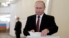 Путин голосует на выборах в Мосгордуму, 2019 год. Фото: ТАСС