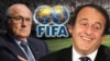 Многолетний глава ФИФА Йозеф Блаттер и глава УЕФА Мишель Платини 
