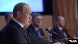 Путин выступает на коллегии ФСБ 26 марта 2015 года