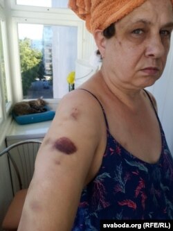 Марина Поликарпова после задержания