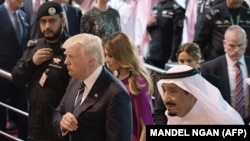 Трамп и король Саудовской Аравии Салман