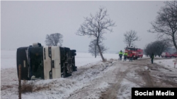 Авария автобуса с детьми из Беларуси в северной Чехии, фото Dnes 