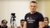 Michail Benyash appears in court during his trial in Krasnodar.