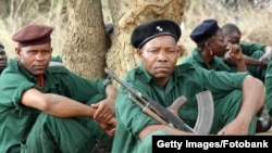 Бойцы РЕНАМО, воевавшие в Мозамбике при поддержке режима непризнанной Родезии